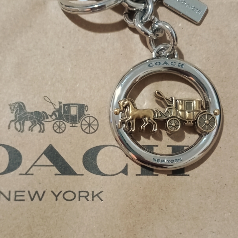 Coach Horse and Carriage Key Ring NWT